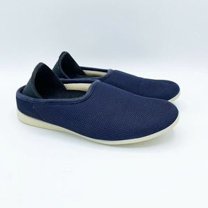 MAHABIS Slippers Navy Blue Summer Mesh Slip-On Comfort Shoes